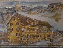 Tablet Screenshot of hotelrestaurantalaigle.com